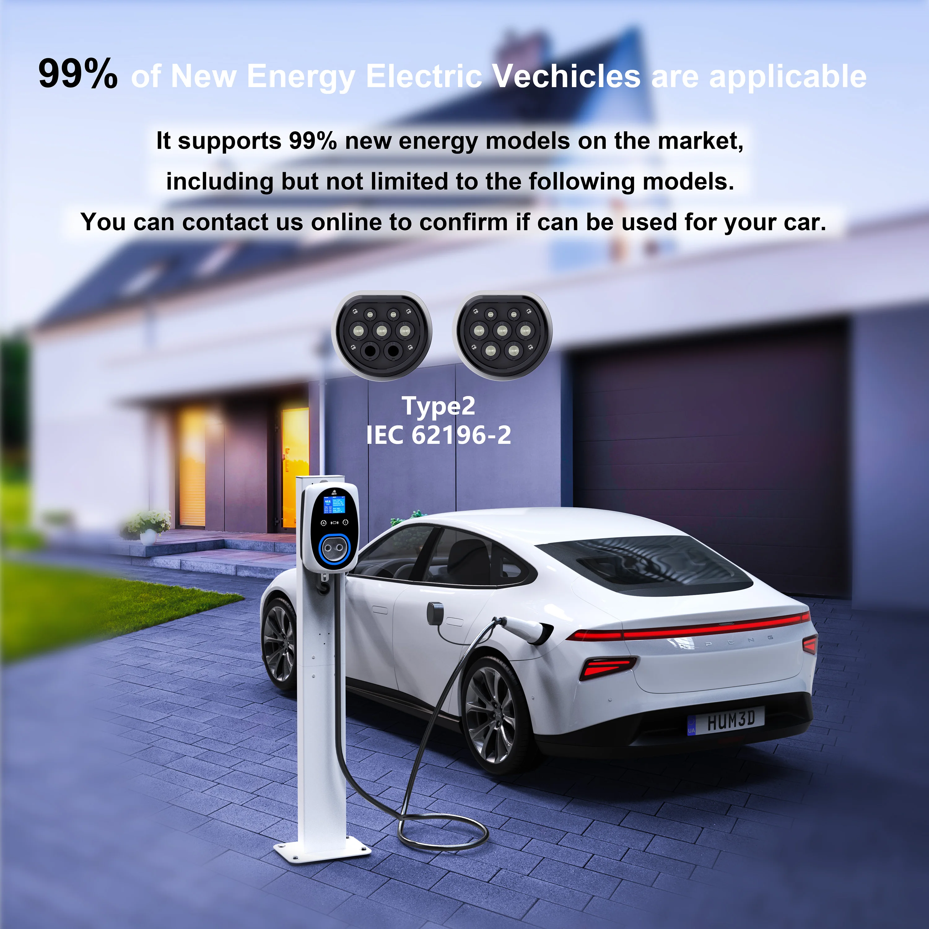 GWUYU EV Caricatore 32A 7.6KW  - Ev Charger Type 2 22Kw 32A 3 Phase recensione e prezzo