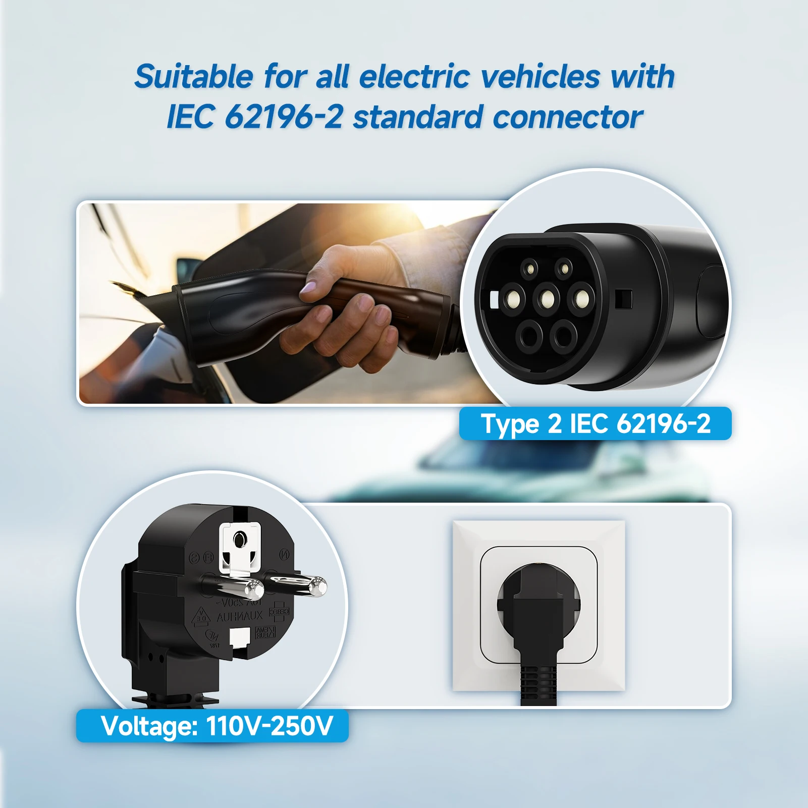 Caricatore EV Portatile Puppyf - Type 2 Portable Ev Charger 11Kw Cee recensione e prezzo